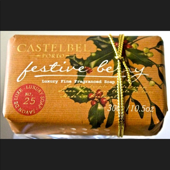 CASTELBEL PORTO FESTIVE BERRY CHRISTMAS SOAP BAR NEW - Picture 1 of 2